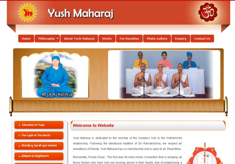 Yush Maharaj, website company design in raipur