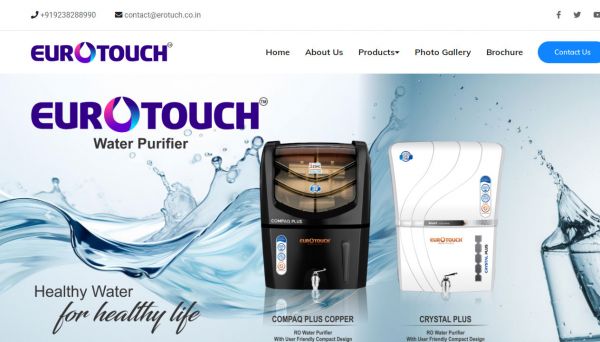 Euro Touch, website company design in raipur