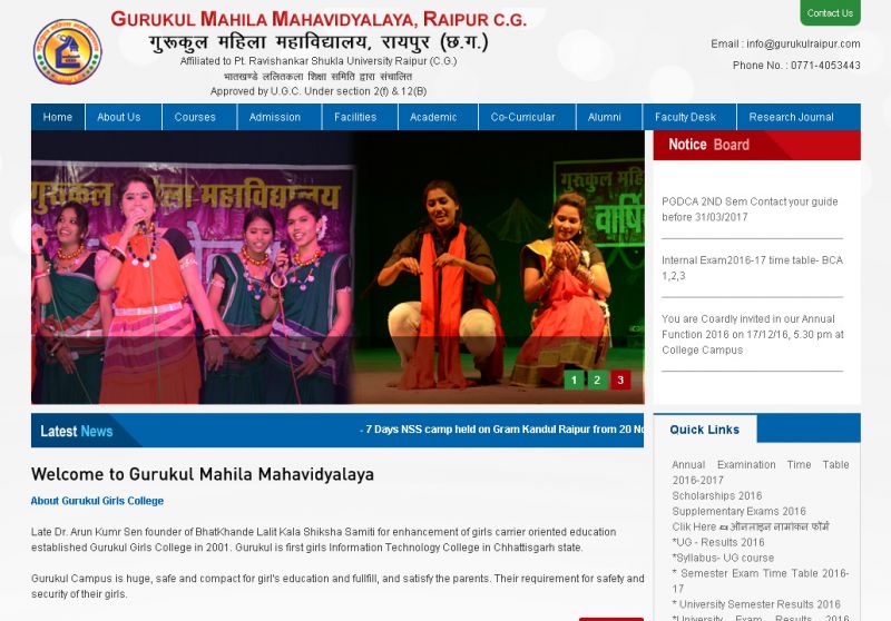 Gurukul Mahila Mahavidyalaya, Raipur C.G.