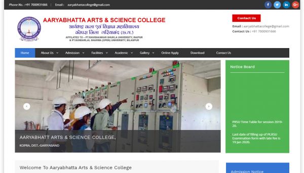 Aaryabhatta Arts & Science College