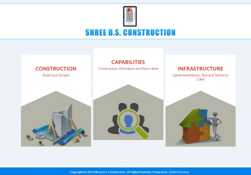 Shree D.S. Construction , website company design in raipur