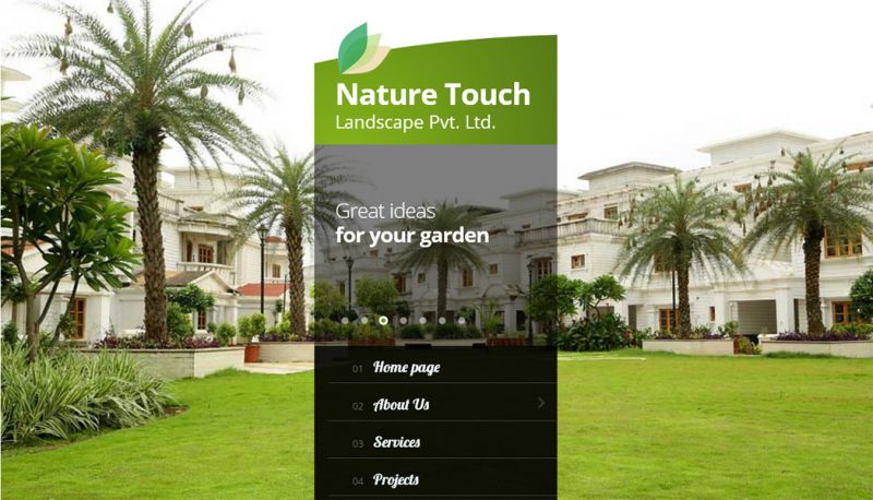 Nature Touch Landscape Pvt. Ltd., website company design in raipur