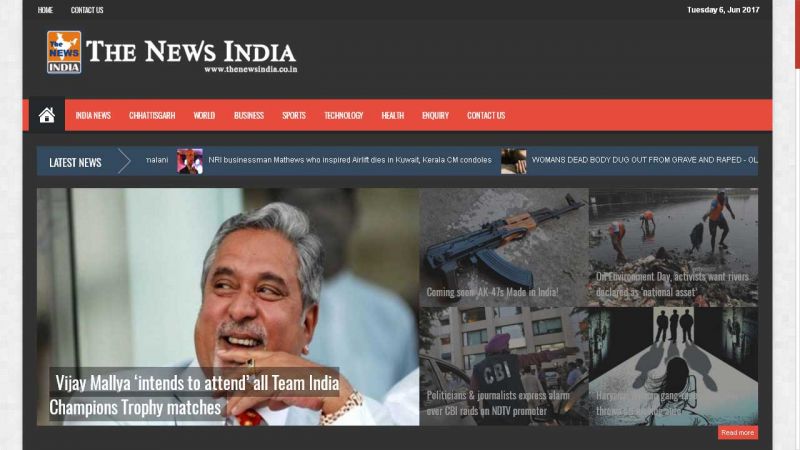 The News India, website company design in raipur