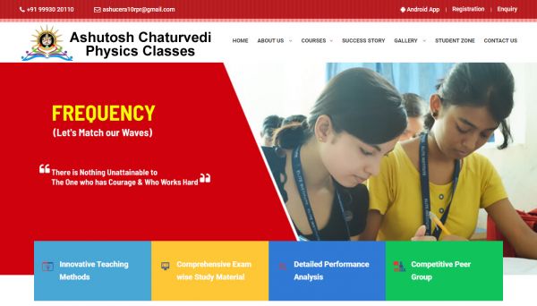 Ashutosh Chaturvedi Physics Classes , Web Designing Company in Raipur Chhattisgarh