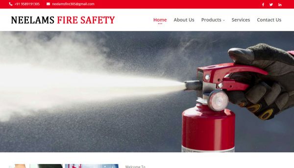 Neelams Fire Safety , website company design in raipur