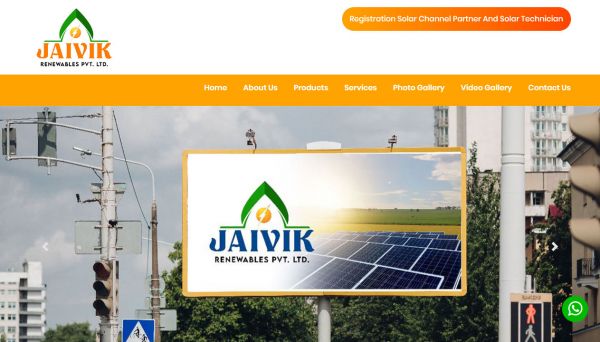 Jaivik Renewables, Web Designing Company in Raipur Chhattisgarh