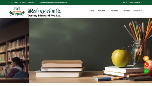 Destiny Eduworld Pvt.Ltd., Web Designing Company in Raipur Chhattisgarh