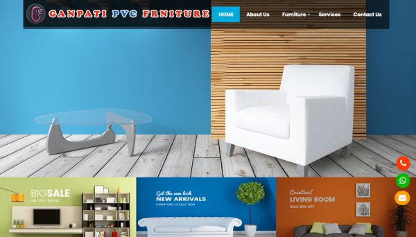 Ganpati PVC Furniture, Web Designing Company in Raipur Chhattisgarh